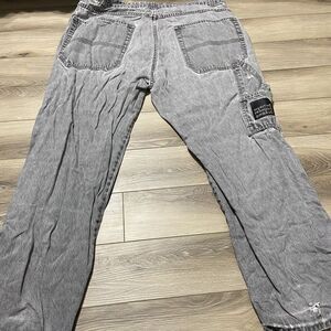 Marithe Francois Girbaud Jeans Men 42 Black Shuttle Tape Cargo Baggy Hip Hop VTG